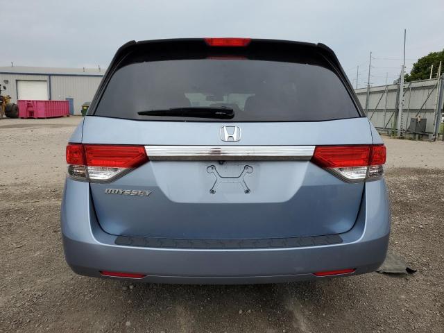 5FNRL5H67EB089174 - 2014 HONDA ODYSSEY EXL BLUE photo 6