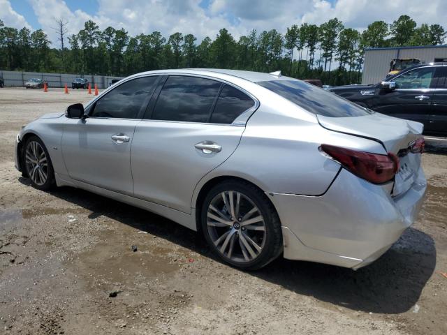 JN1EV7AP4JM361627 - 2018 INFINITI Q50 LUXE SILVER photo 2