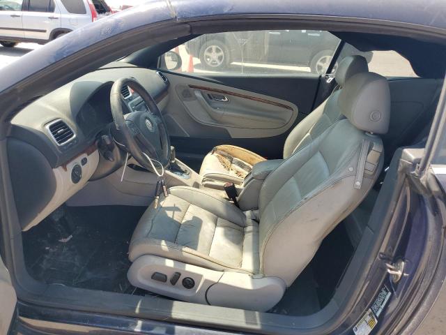 WVWFA71F77V011545 - 2007 VOLKSWAGEN EOS 2.0T LUXURY BLUE photo 7