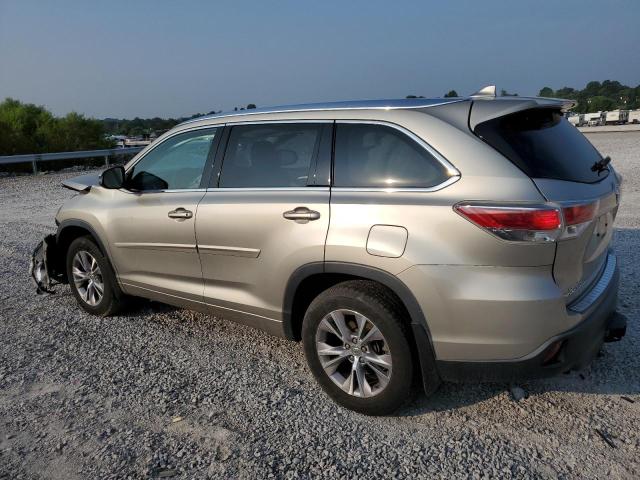 5TDKKRFH4ES026531 - 2014 TOYOTA HIGHLANDER XLE Ոսկեգույն լուսանկար 2