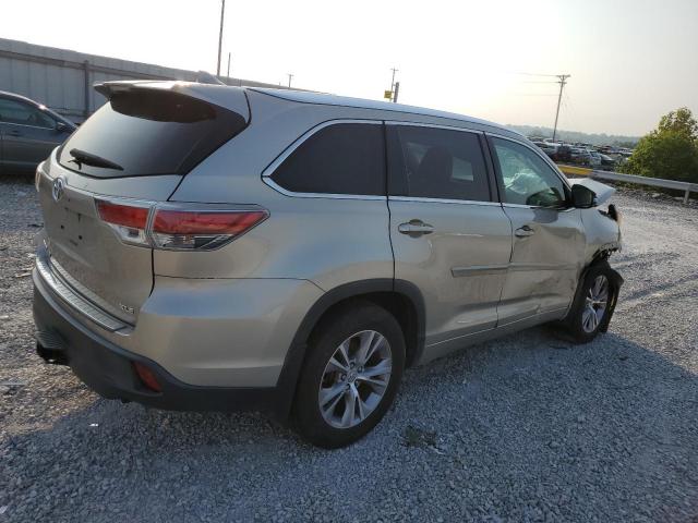 5TDKKRFH4ES026531 - 2014 TOYOTA HIGHLANDER XLE Ոսկեգույն լուսանկար 3
