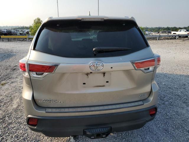 5TDKKRFH4ES026531 - 2014 TOYOTA HIGHLANDER XLE Ոսկեգույն լուսանկար 6