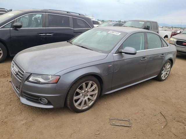 WAUKFAFLXCN012787 - 2012 AUDI A4 PRESTIGE GRAY photo 1