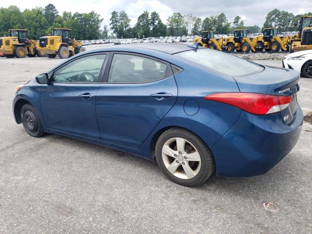 KMHDH4AE2DU003746 - 2013 HYUNDAI ELANTRA GLS BLUE photo 2