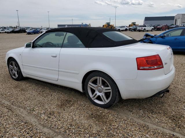 WAUAF48HX8K007880 - 2008 AUDI A4 2.0T CABRIOLET WHITE photo 2