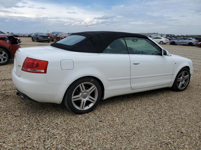 WAUAF48HX8K007880 - 2008 AUDI A4 2.0T CABRIOLET WHITE photo 3