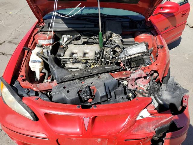 1G2NV52E01C285137 - 2001 PONTIAC GRAND AM GT1 RED photo 11