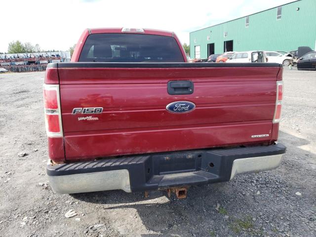 1FTFW1EF0DFC90092 - 2013 FORD F150 SUPERCREW RED photo 6