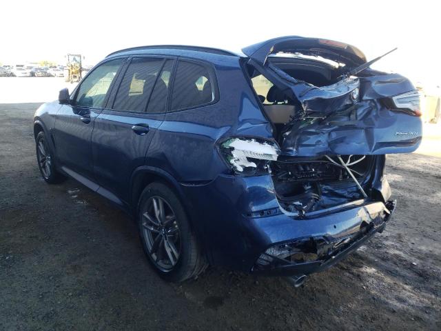 5UXTR9C53KLP84172 - 2019 BMW X3 XDRIVE30I BLUE photo 3