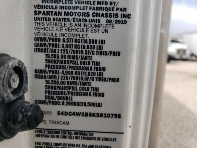 54DC4W1B5KS810795 - 2019 ISUZU NPR HD Ақ фото 14