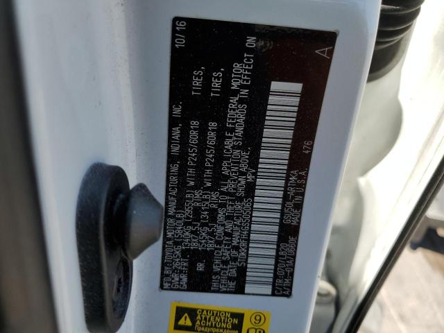 5TDKKRFH4GS505065 - 2016 TOYOTA HIGHLANDER XLE WHITE photo 14