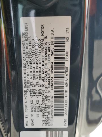 5TETU62NX8Z483814 - 2008 TOYOTA TACOMA PRERUNNER ACCESS CAB BLACK photo 13