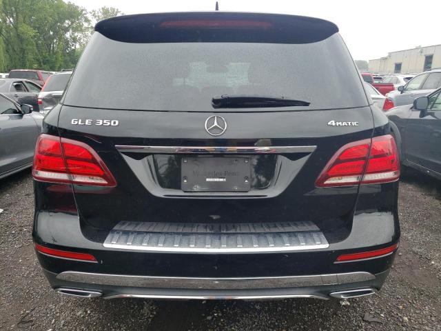 4JGDA5HB1HA970300 - 2017 MERCEDES-BENZ GLE 350 4MATIC BLACK photo 6