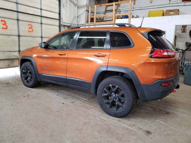 1C4PJMBS2GW199285 - 2016 JEEP CHEROKEE TRAILHAWK ORANGE photo 2