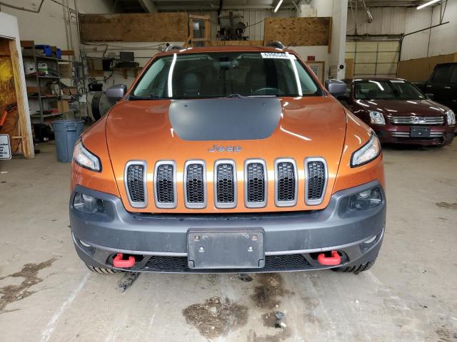 1C4PJMBS2GW199285 - 2016 JEEP CHEROKEE TRAILHAWK ORANGE photo 5