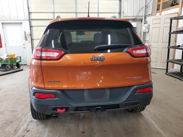 1C4PJMBS2GW199285 - 2016 JEEP CHEROKEE TRAILHAWK ORANGE photo 6