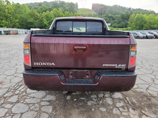2HJYK165X8H519565 - 2008 HONDA RIDGELINE RTL Burdeos foto 6