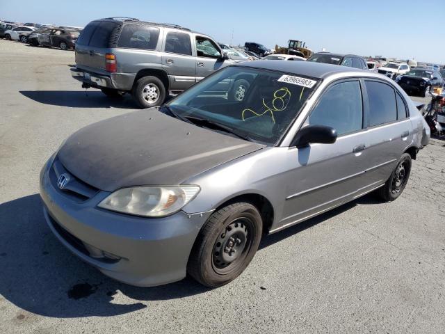 1HGES16395L019919 - 2005 HONDA CIVIC DX VP GRAY photo 1