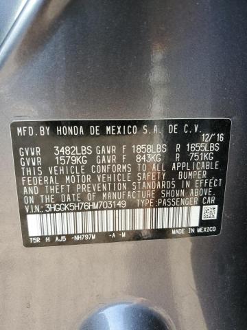 3HGGK5H76HM703149 - 2017 HONDA FIT EX 灰色 照片 12