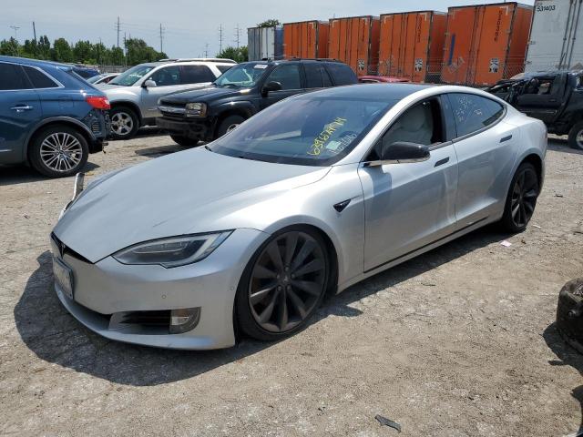 5YJSA1E23HF198849 - 2017 TESLA MODEL S ვერცხლისფერი ფოტო 1