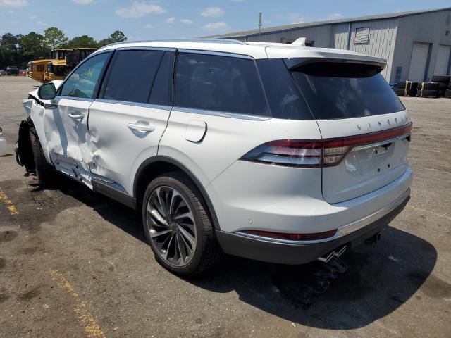 5LM5J7XC5PGL12210 - 2023 LINCOLN AVIATOR RESERVE WHITE photo 2