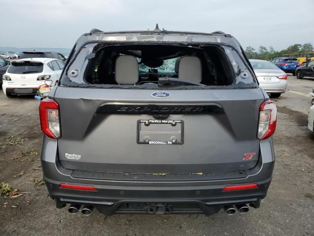 1FM5K8GC8NGA12163 - 2022 FORD EXPLORER ST CHARCOAL photo 6