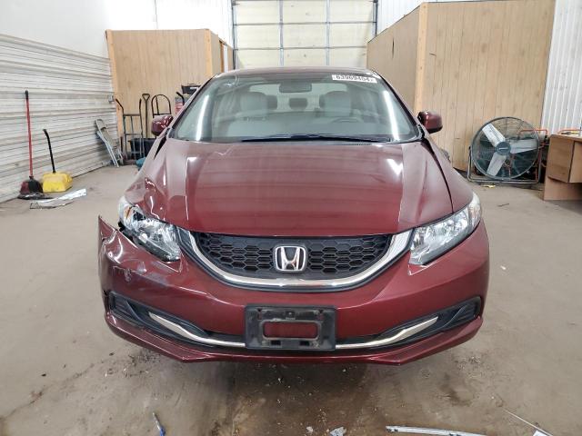 2HGFB2F58DH571385 - 2013 HONDA CIVIC LX BURGUNDY photo 5