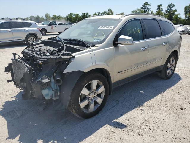 1GNKRJKD1FJ370078 - 2015 CHEVROLET TRAVERSE LTZ BEIGE photo 1