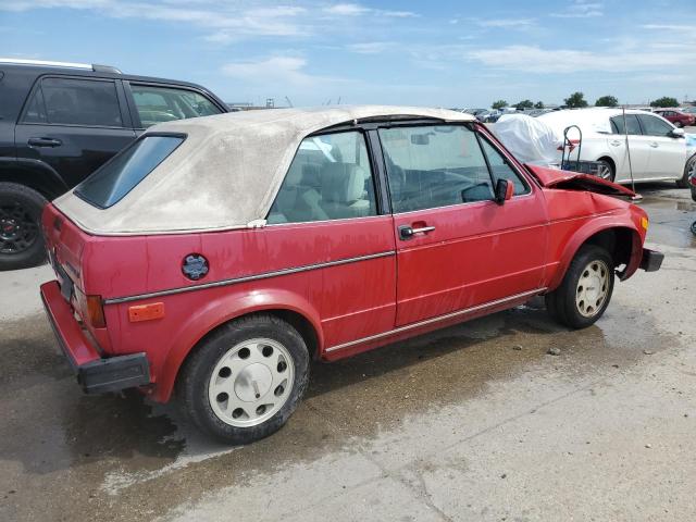 WVWCA0154HK018327 - 1987 VOLKSWAGEN CABRIOLET RED photo 3