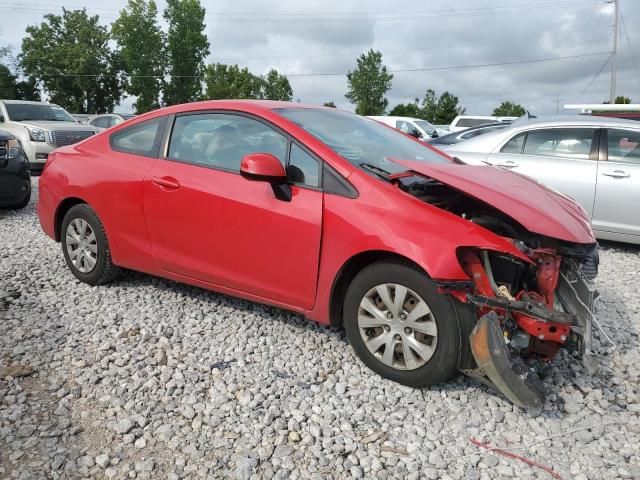 2HGFG3B59CH563419 - 2012 HONDA CIVIC LX RED photo 4