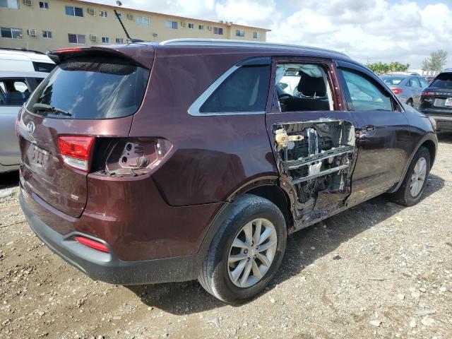 5XYPG4A39HG257626 - 2017 KIA SORENTO LX BURGUNDY photo 3