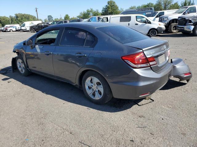 19XFB2F59DE209589 - 2013 HONDA CIVIC LX GRAY photo 2