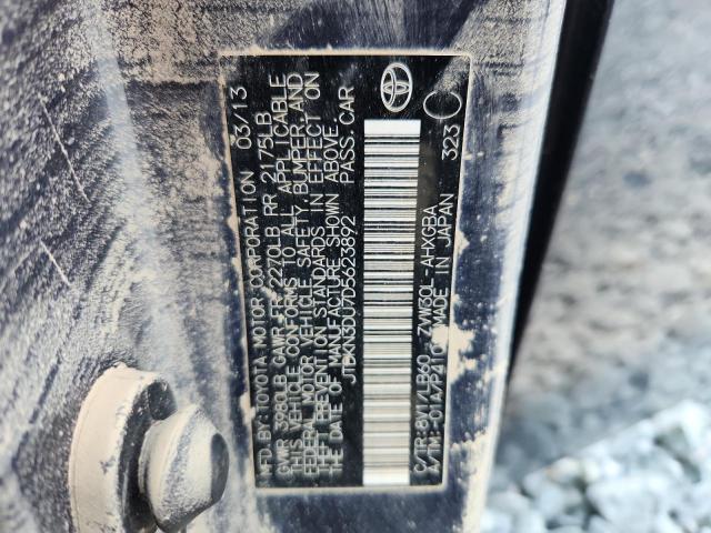 JTDKN3DU7D5623892 - 2013 TOYOTA PRIUS Графитовый фото 12