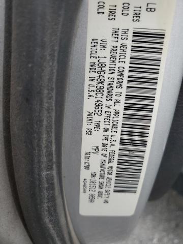 1J8HG48K98C149652 - 2008 JEEP COMMANDER SPORT ვერცხლისფერი ფოტო 13