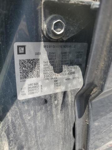 1GCGTEEN0L1143245 - 2020 CHEVROLET COLORADO ZR2 TEAL photo 12