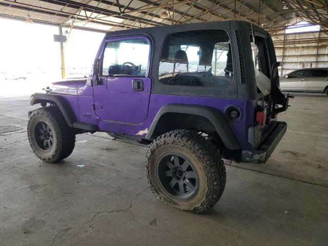 1J4FA49S62P720037 - 2002 JEEP WRANGLER / SPORT PURPLE photo 2