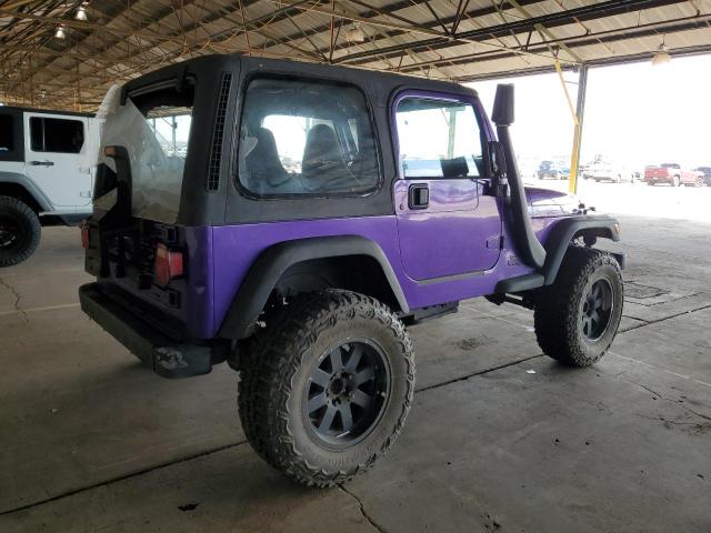 1J4FA49S62P720037 - 2002 JEEP WRANGLER / SPORT PURPLE photo 3