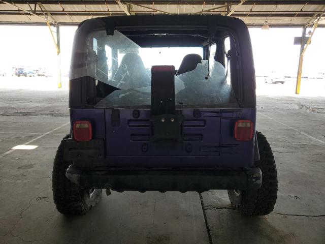 1J4FA49S62P720037 - 2002 JEEP WRANGLER / SPORT PURPLE photo 6