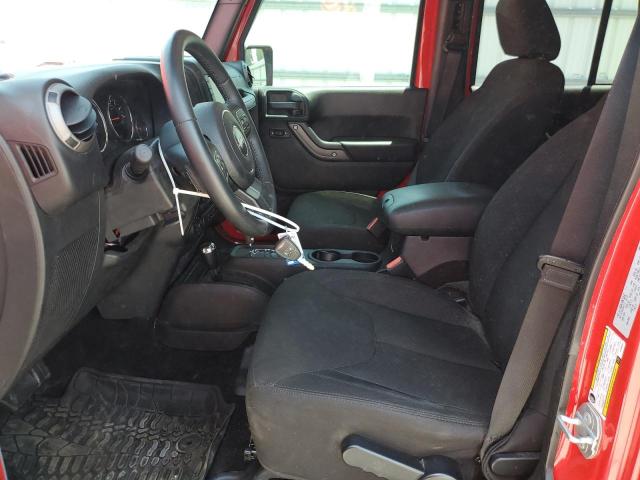 1C4BJWDG0FL754071 - 2015 JEEP WRANGLER U SPORT 红色 照片 7