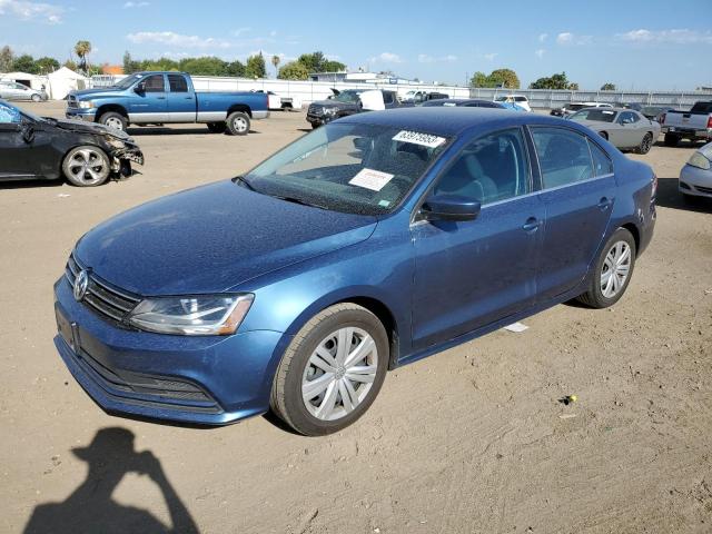 3VW2B7AJ3HM281672 - 2017 VOLKSWAGEN JETTA S BLUE photo 1