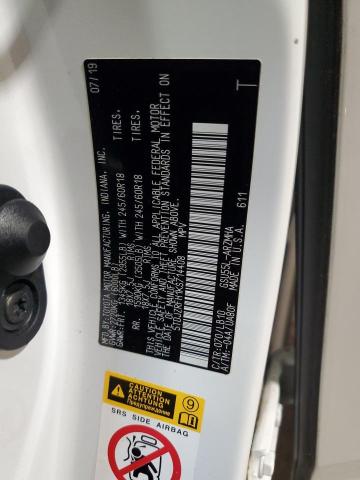 5TDJZRFH1KS714408 - 2019 TOYOTA HIGHLANDER SE WHITE photo 14