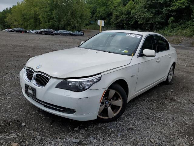 WBANU53598CT08760 - 2008 BMW 5 SERIES I WHITE photo 1