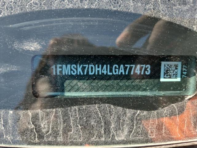 1FMSK7DH4LGA77473 - 2020 FORD EXPLORER XLT SILVER photo 13