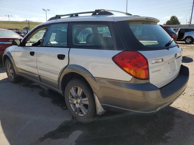 4S4BP61C857382790 - 2005 SUBARU LEGACY OUTBACK 2.5I WHITE photo 2