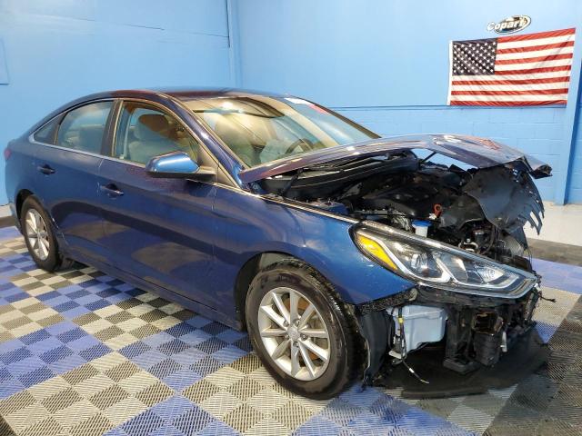 5NPE24AF7KH735350 - 2019 HYUNDAI SONATA SE BLUE photo 4