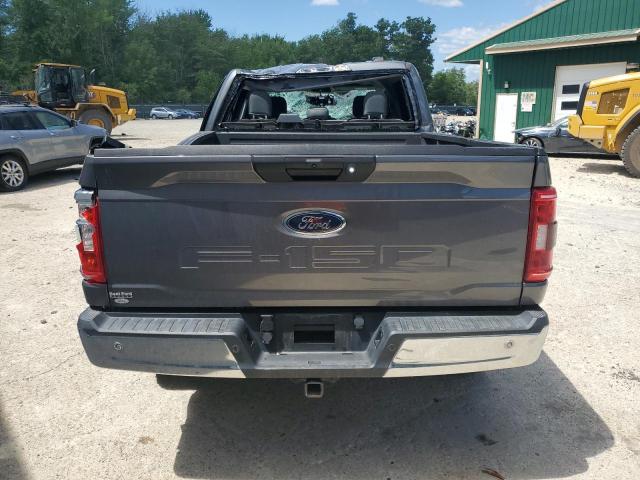 1FTFW1E51MFB20525 - 2021 FORD F150 SUPERCREW GRAY photo 6