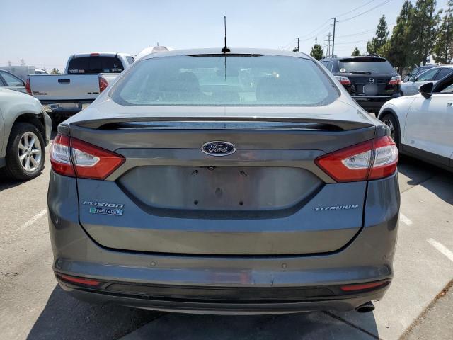 3FA6P0SU0ER316694 - 2014 FORD FUSION TITANIUM PHEV GRAY photo 6