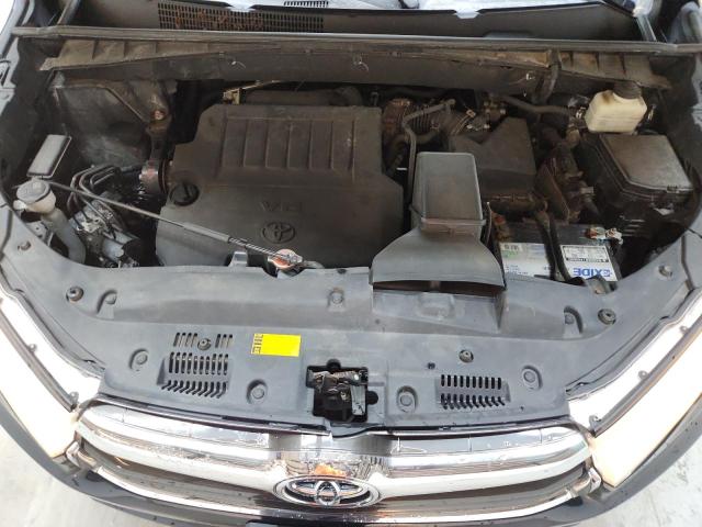5TDJKRFH9GS309831 - 2016 TOYOTA HIGHLANDER XLE შავი ფოტო 12