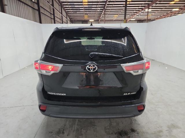 5TDJKRFH9GS309831 - 2016 TOYOTA HIGHLANDER XLE შავი ფოტო 6