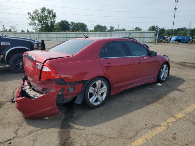 3FAHP0KC0BR341333 - 2011 FORD FUSION SPORT RED photo 3